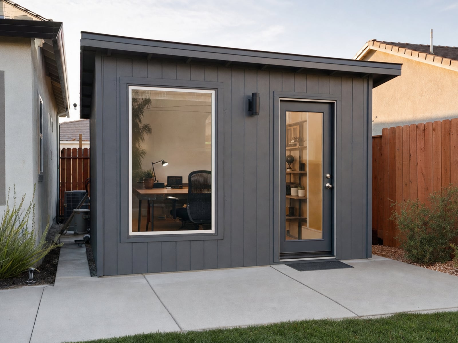 Backyard Office Studio: Modern backyard office studio