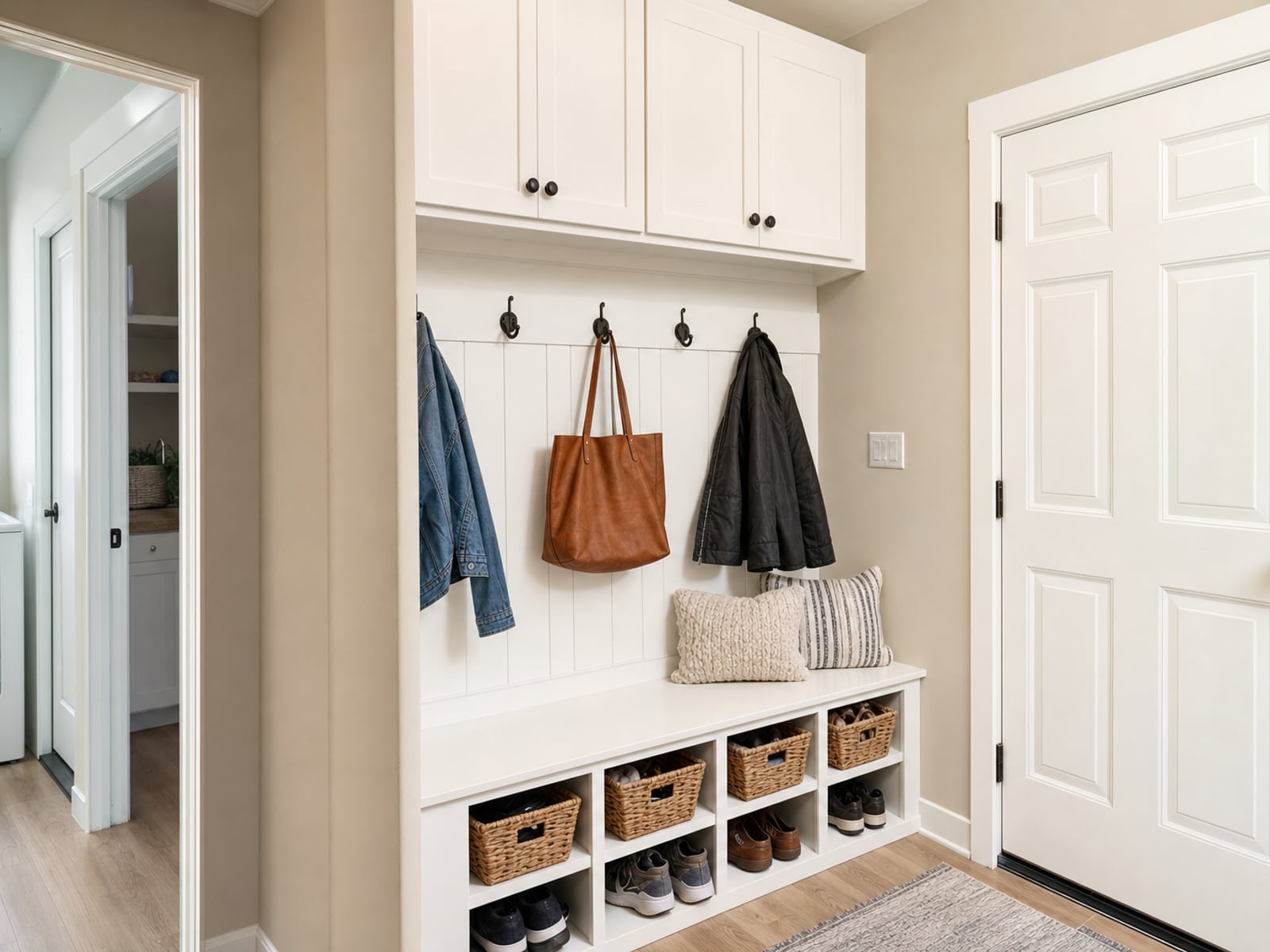 Garage Entry Drop Zone: Drop zone by the garage door