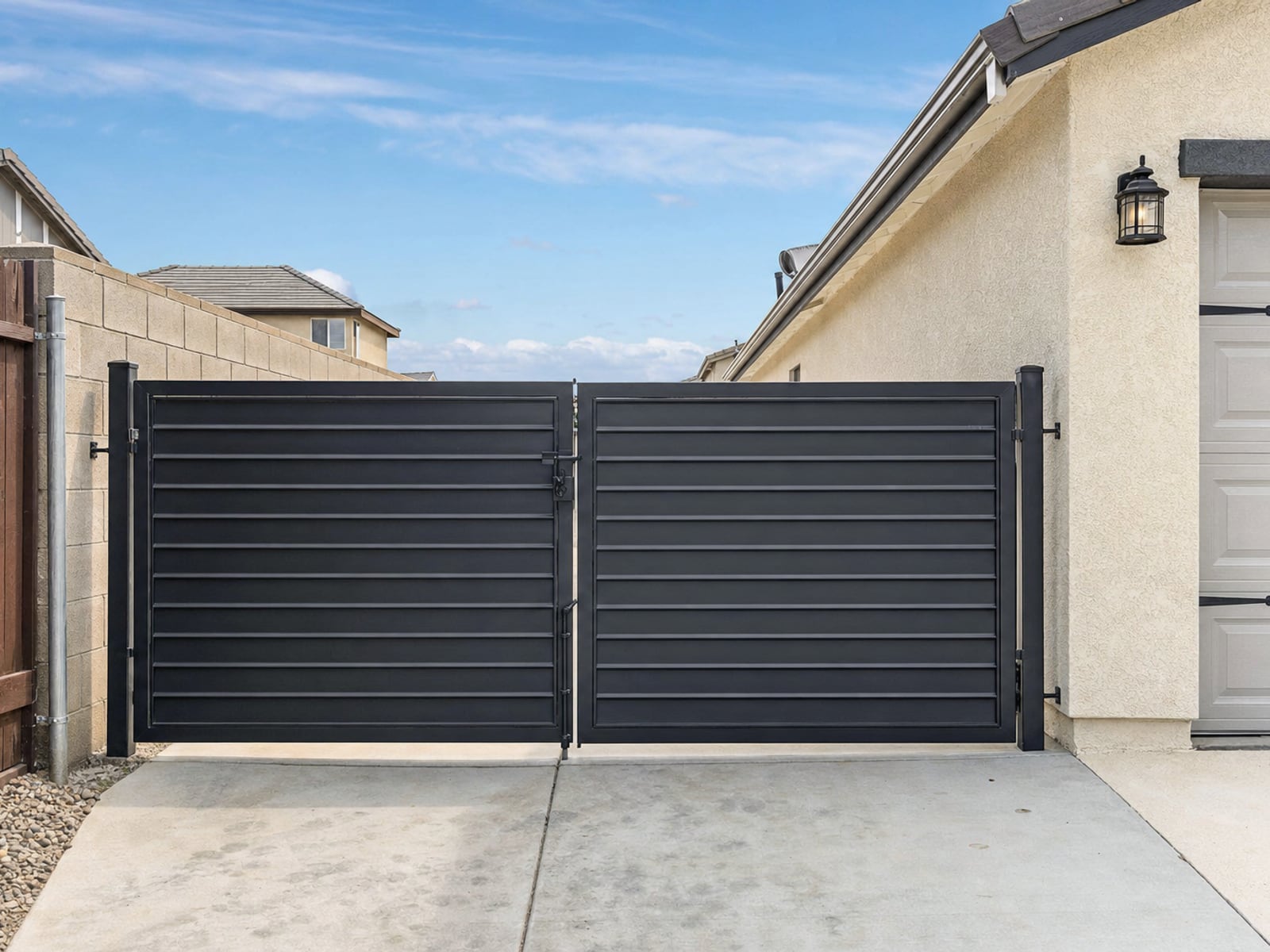 RV / Driveway Double Gate: 12 ft RV gate